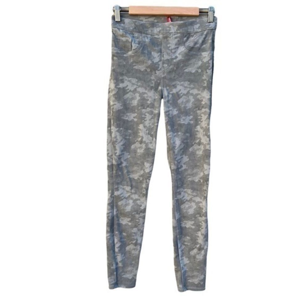 Spanx Grey Woodland Camo Leggings Womens Size Sm